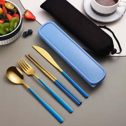 304 Stainless Steel Gold Flatware Set