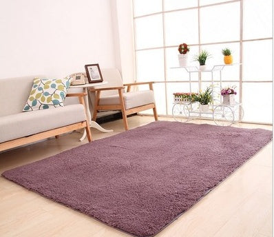 Soft White Living Room Rug