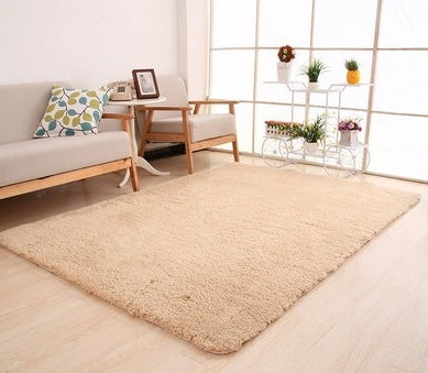 Soft White Living Room Rug