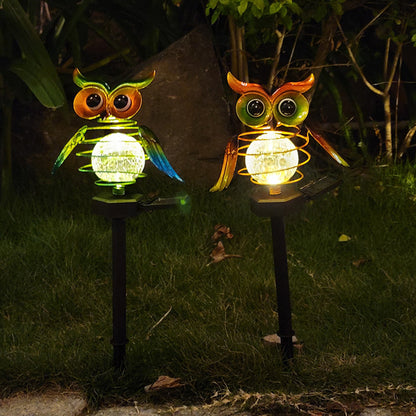 Solar Owl Lawn Lamp