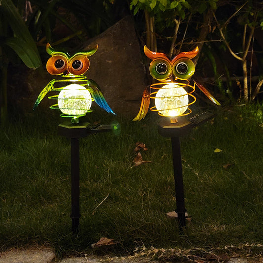 Solar Owl Lawn Lamp