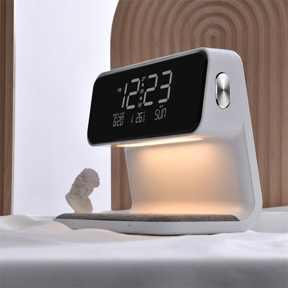 3-in-1 Bedside Lamp & LCD Alarm Clock