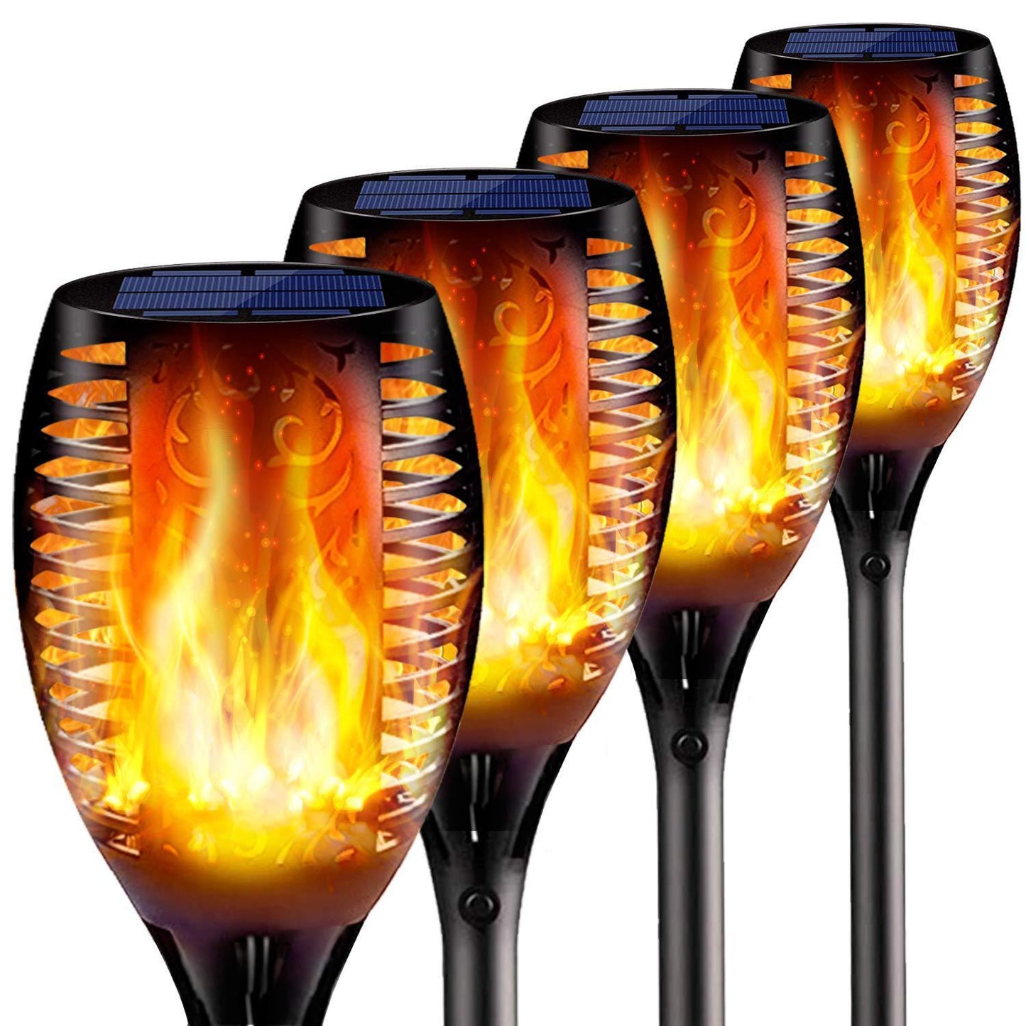 Solar Flame Flickering LED Torch Light