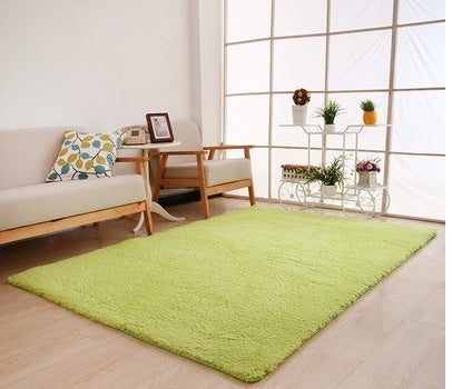 Soft White Living Room Rug