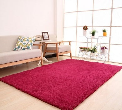 Soft White Living Room Rug