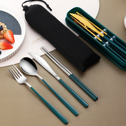 304 Stainless Steel Gold Flatware Set