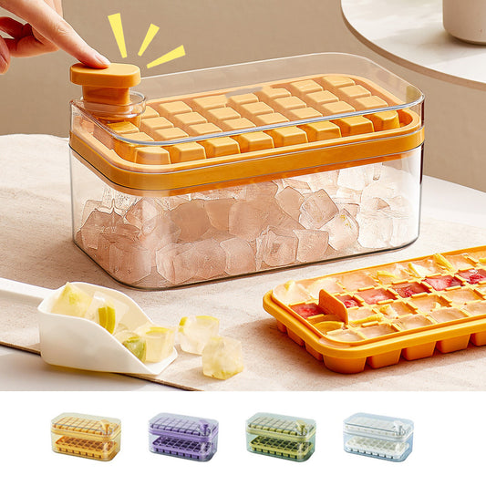 One-Button Ice Mold Box