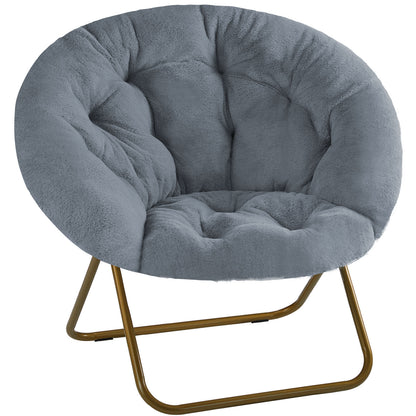 Comfortable Faux Fur Disc Chair