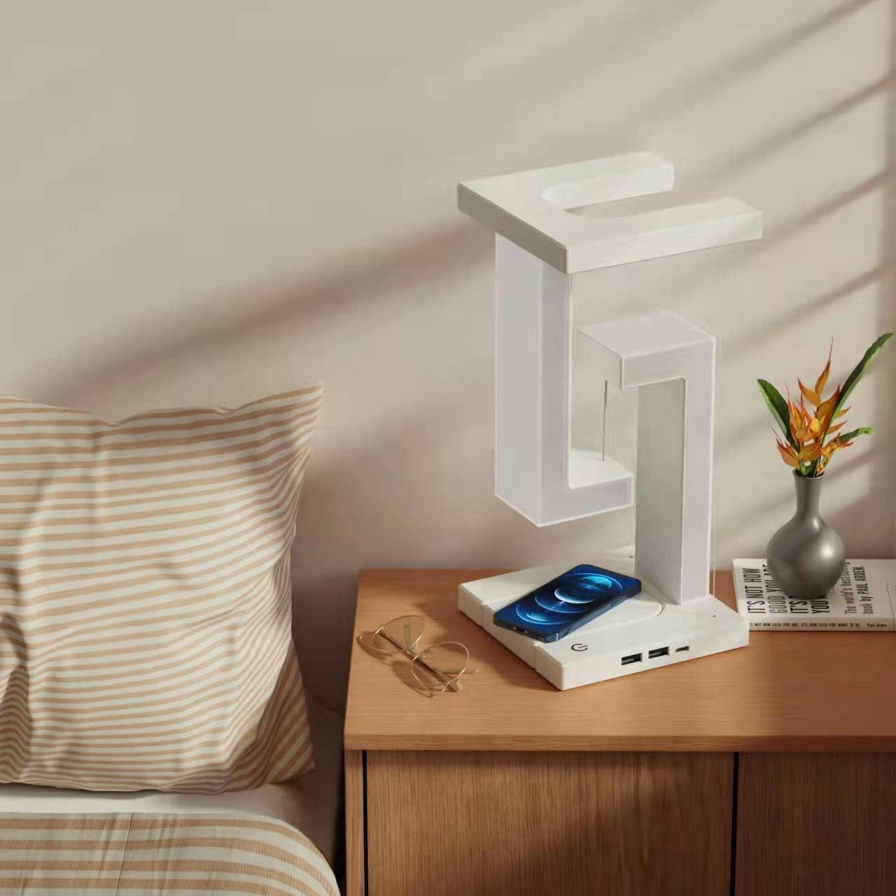 Creative Smartphone Wireless Charging Suspension Lamp