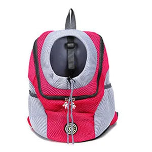 Outdoor Pet Dog Carrier Bag Portable Travel Backpack  Front Bag Double Shoulder Mesh Backpack Head Carrying Bags For Cat