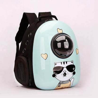 Cat Backpack Astronaut Window Bubble Carrying Pet Carrier Travel Bag Breathable Space Capsule Transparent Bags Dog