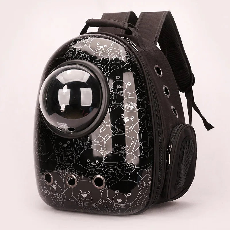 Cat Backpack Astronaut Window Bubble Carrying Pet Carrier Travel Bag Breathable Space Capsule Transparent Bags Dog