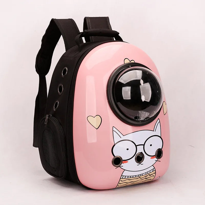 Cat Backpack Astronaut Window Bubble Carrying Pet Carrier Travel Bag Breathable Space Capsule Transparent Bags Dog