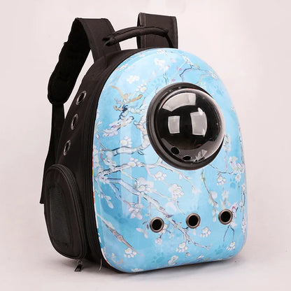 Cat Backpack Astronaut Window Bubble Carrying Pet Carrier Travel Bag Breathable Space Capsule Transparent Bags Dog