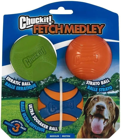 Chuckit Ball Ultra Fetch Light SQUAEKS STRATO