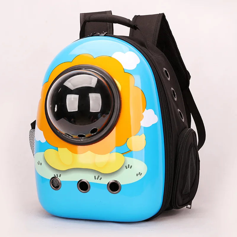 Cat Backpack Astronaut Window Bubble Carrying Pet Carrier Travel Bag Breathable Space Capsule Transparent Bags Dog