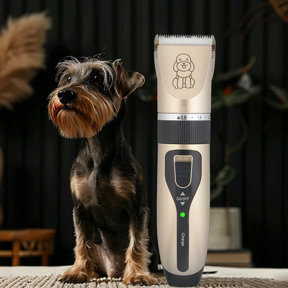 Cat Dog Electrical Professional Hair Clipper for Pets Silent Hair Cutter USB Rechargeable Pet Grooming Clipper Set.