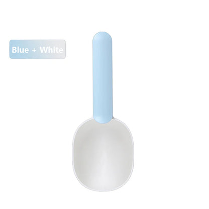 Dog Food Scoop Multifunctional Pet Feeding Spoon with Sealing Clip Grade Plastic Cat Food Dedicated Measuring Spoon