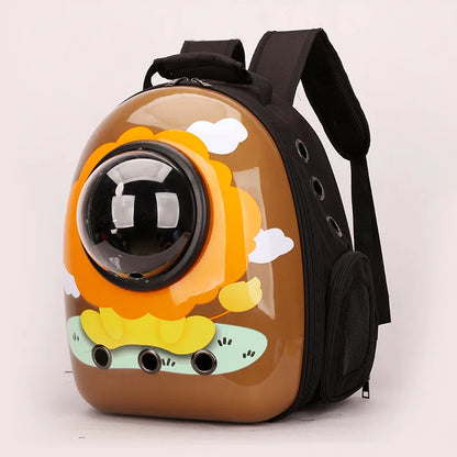 Cat Backpack Astronaut Window Bubble Carrying Pet Carrier Travel Bag Breathable Space Capsule Transparent Bags Dog