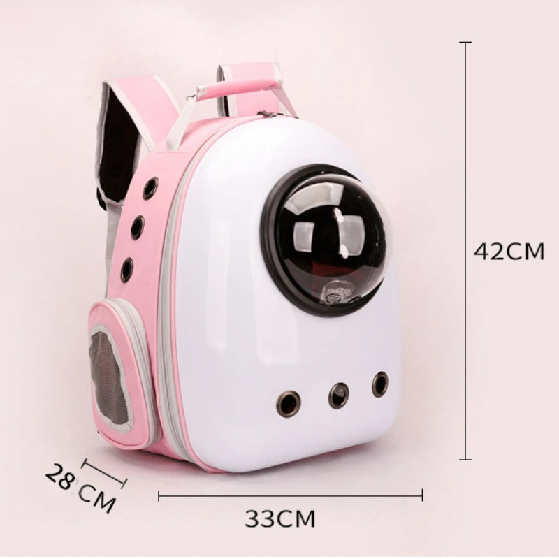 Cat Backpack Astronaut Window Bubble Carrying Pet Carrier Travel Bag Breathable Space Capsule Transparent Bags Dog