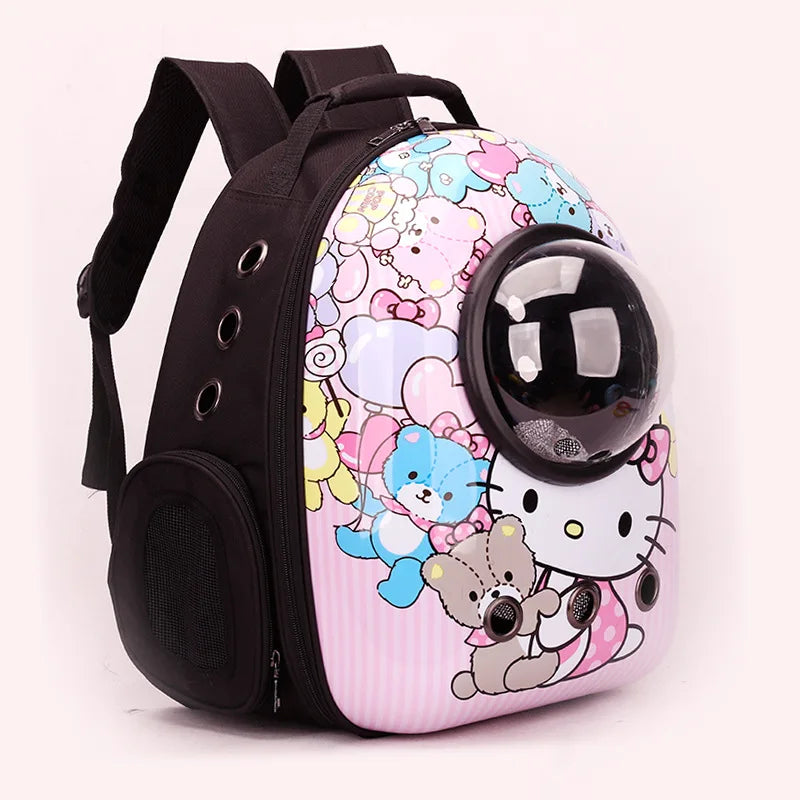 Cat Backpack Astronaut Window Bubble Carrying Pet Carrier Travel Bag Breathable Space Capsule Transparent Bags Dog