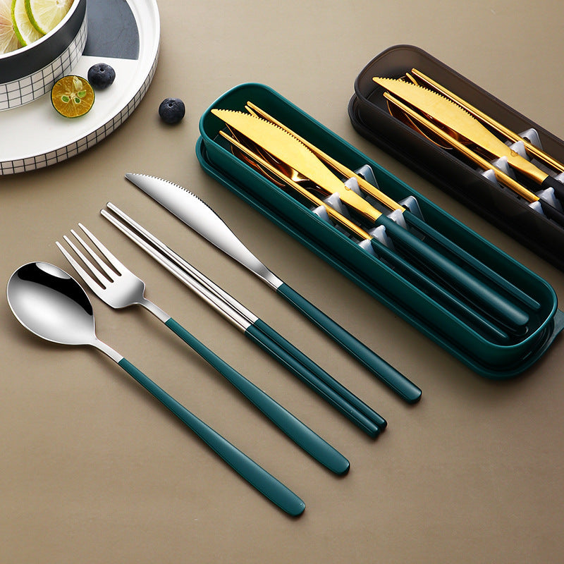 304 Stainless Steel Gold Flatware Set