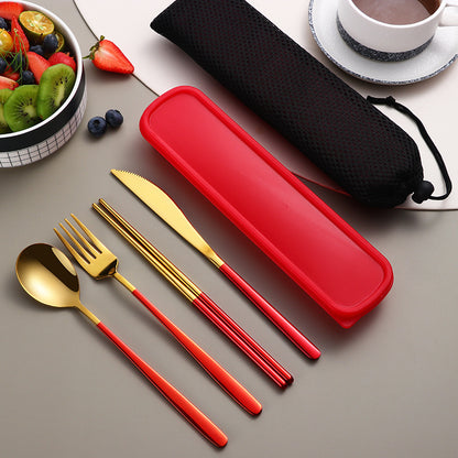 304 Stainless Steel Gold Flatware Set