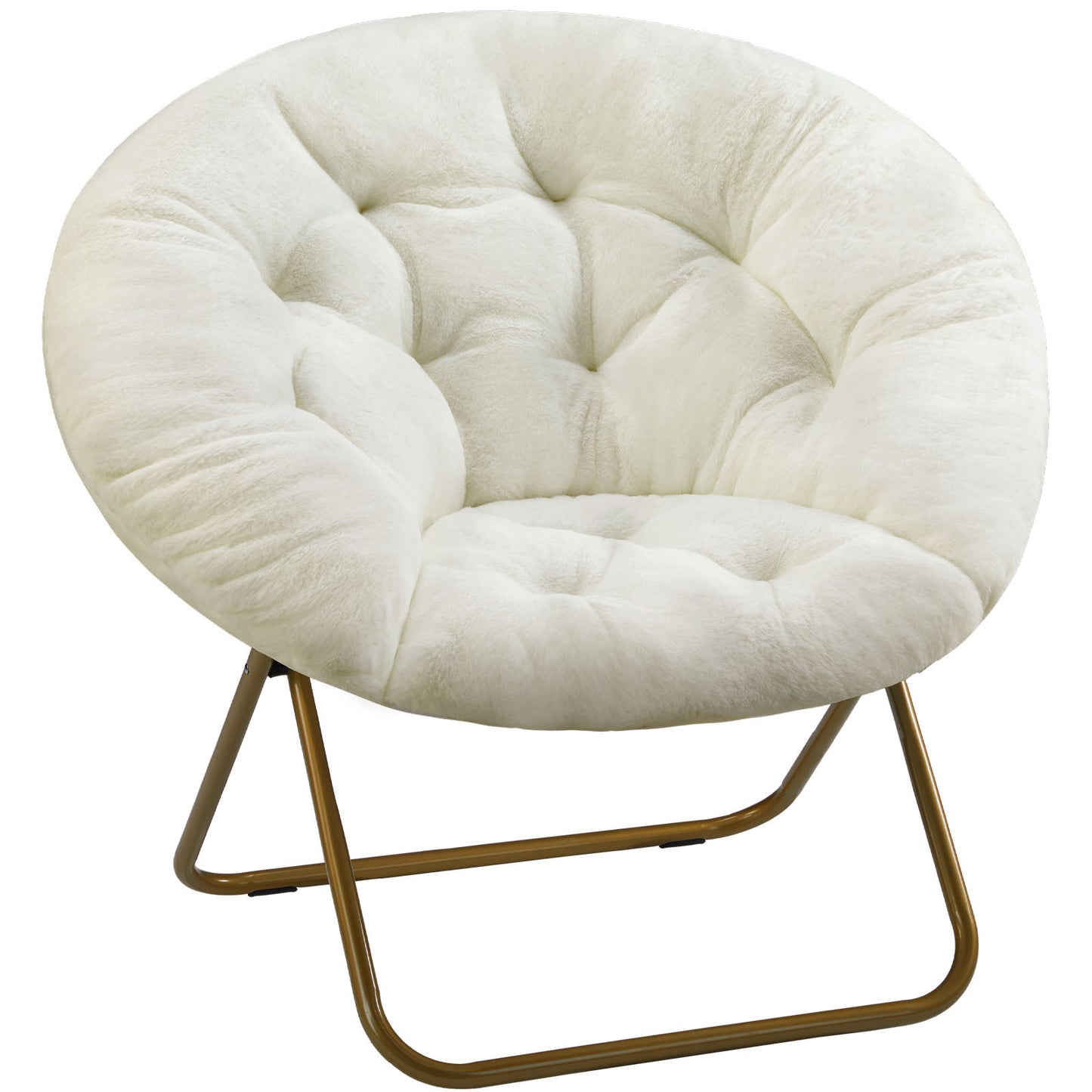 Comfortable Faux Fur Disc Chair