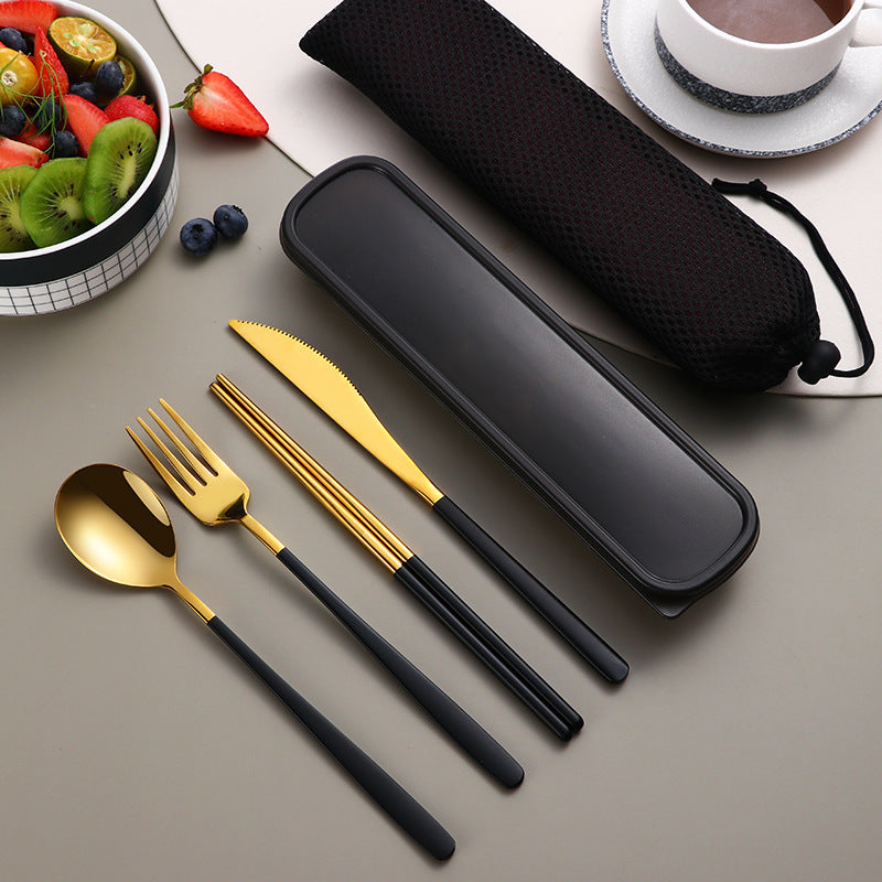 304 Stainless Steel Gold Flatware Set