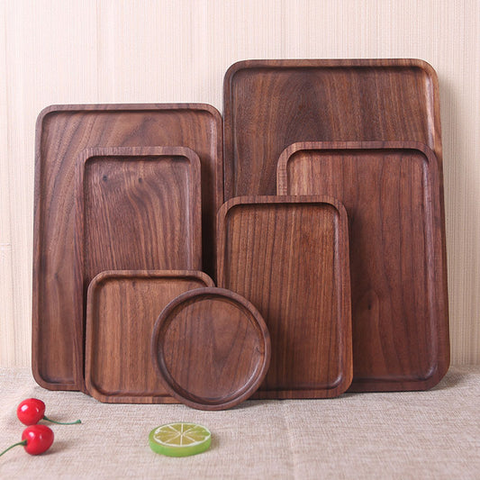 Black Walnut Wooden Dinner Plate